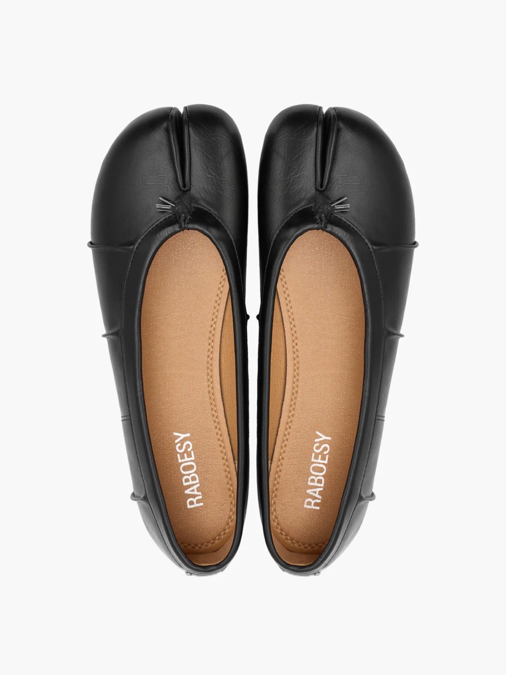 Raboesy Wrinkle Tabi Flats
